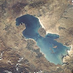 Увеличился объем воды в озере Урмия