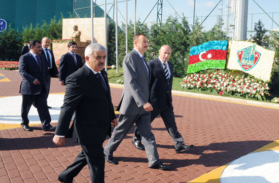 Azerbaijani President inaugurates new training base of Baku FC (PHOTO)