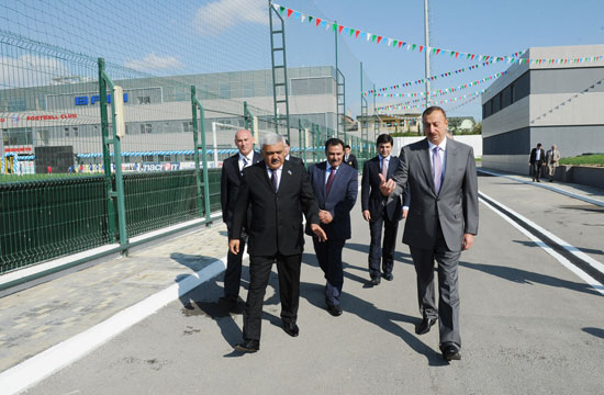 Azerbaijani President inaugurates new training base of Baku FC (PHOTO)