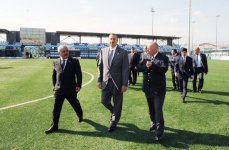 Azerbaijani President inaugurates new training base of Baku FC (PHOTO)