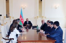 Azərbaycan Prezidenti "Total" şirkətinin baş vitse-prezidenti Maykl Borrellin başçılıq etdiyi nümayəndə heyətini qəbul edib