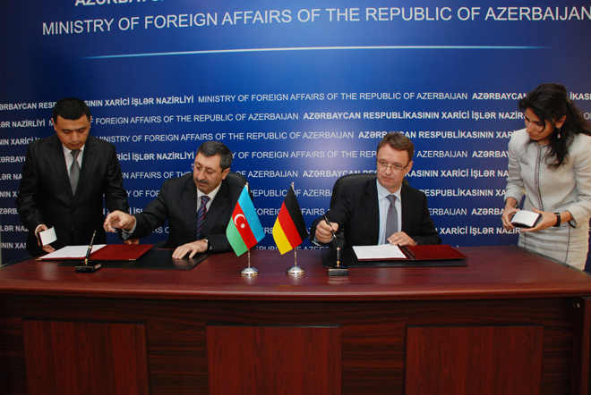 Azerbaijani Foreign Ministry, German GİZ sign a memorandum of understanding