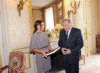 Azərbaycanın birinci xanımı Mehriban Əliyeva Fransa Senatının sədri ilə görüşüb (FOTO)