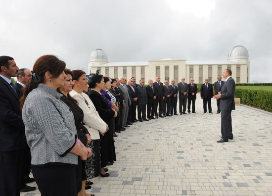 Azerbaijani President inspects reconstruction of Shamakhy Astrophysical Observatory (PHOTO)