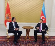 Состоялась встреча один на один Президентов Азербайджана и Черногории (ФОТО)