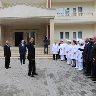 Azerbaijani President inaugurates Central Hospital of Khachmaz Region after capital repair (PHOTO)