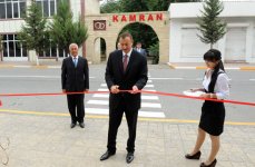 Президент Азербайджана принял участие в открытии шахматной школы в Хачмазе (ФОТО)