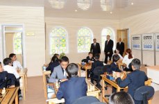 Azerbaijani President inaugurates newly constructed building of Chess School in Khachmaz (PHOTO)