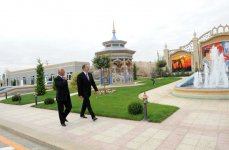 Президент Ильхам Алиев ознакомился с условиями, созданными в величественном парке Гейдара Алиева в Хачмазе (ФОТО)