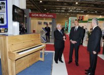 Azerbaijani President attends "Azerbaijan - 20 years of independence" exhibition (PHOTO)