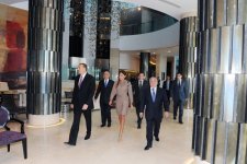 Azərbaycan Prezidenti və xanımı "Hilton Bakı" otel kompleksinin açılışında iştirak edib (FOTO)