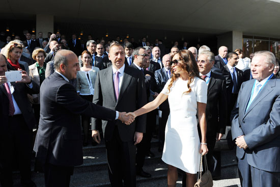 Azerbaijani president attends opening of International Forum in Baku (PHOTO)