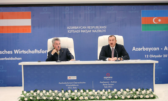 Президент Ильхам Алиев: Азербайджан является очень благоприятным местом для вложения зарубежных инвестиций (ФОТО)