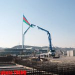 Bakıda "Eurovision 2012" müsabiqəsinin keçirilə biləcəyi arenanın bünövrəsinin inşası başa çatır (FOTO)