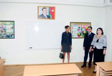 Первая леди Азербайджана приняла участие в открытии ряда учебных заведений в Хазарском районе (ФОТО)