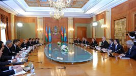 Presidents of Azerbaijan and Kazakhstan meet one-on-one (PHOTO)