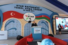 Azerbaijani President attends groundbreaking ceremonies for Heydar Aliyev Vocational Education Lyceum and inauguration of AYPE-T plant in Izmir (PHOTO)