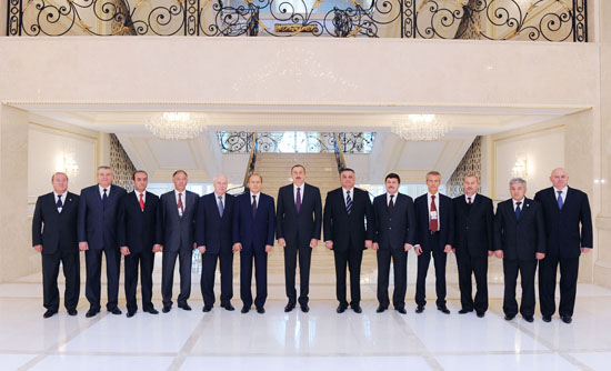 Ильхам Алиев принял участников Совета руководителей органов безопасности и спецслужб стран СНГ (версия 2)