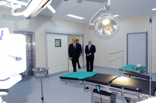 Президент Ильхам Алиев принял участие в открытии Агдашской центральной районной больницы (ФОТО)