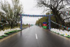 Президент Ильхам Алиев принял участие в открытии 12-километрового участка автомобильной дороги Агдаш-Ляки (ФОТО)