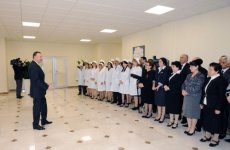 Azərbaycan Prezidenti Ağdaş rayon mərkəzi xəstəxanasının açılışında iştirak edib (FOTO)
