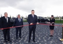 President Aliyev inaugurates several objects in Agsu (UPDATE) (PHOTO)