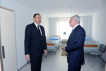 Azerbaijani President attends inauguration of Republican Children`s Clinical Hospital (photo)