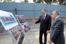 Azerbaijani president inspects reconstruction work at Baku Boulevard (PHOTO)