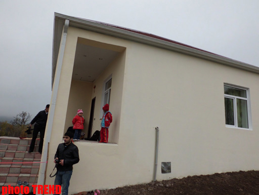 Şamaxıda Qarabağ əlilinin oğlu üçün tikilmiş evin açılışı olub (FOTO)