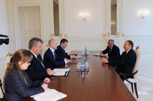 Azerbaijani President receives Latvia`s Economy Minister