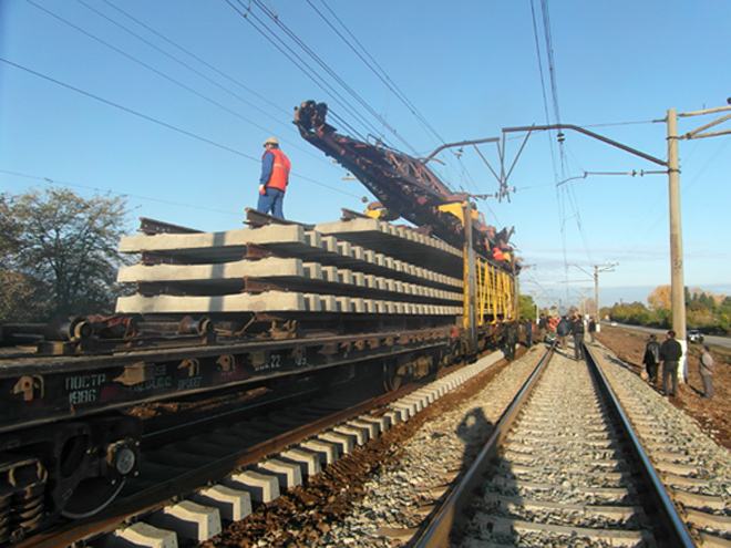 "Азербайджанские железные дороги" начали ремонт участка железной дороги в западном направлении