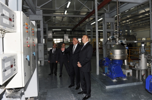 Azerbaijani President opens corn processing and glucose producing enterprise in Oguz (PHOTO)