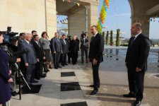 Azerbaijani President inaugurates recreation and entertainment park in Oguz (PHOTO)