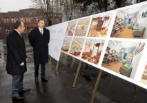 Azerbaijani president attends groundbreaking ceremony of Heydar Aliyev Center in Gakh region (PHOTO)