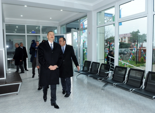 Azerbaijani President opens bus station in Gakh (PHOTO)