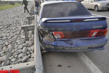 На магистрали Баку-аэропорт произошло тяжелое ДТП, есть пострадавшие (ФОТО)