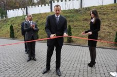 Президент Азербайджана принял участие в открытии гостиницы “Green Hill İnn” в Шеки (ФОТО)