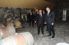 President Ilham Aliyev opens Shaki winery (PHOTO)