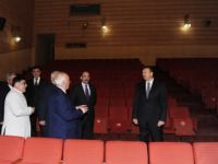 President Ilham Aliyev visits Sabit Rahman State Dramatic Theater in Shaki (PHOTO)