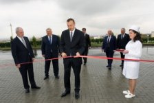 Президент Азербайджана принял участие в открытии Центральной больницы в Шеки (ФОТО)