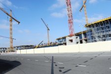 İlham Əliyev Heydər Əliyev Beynəlxalq Aeroportunda yeni aerovağzal kompleksində aparılan inşaat işlərinin gedişi ilə tanış olub (FOTO)