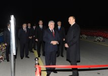 Президент Азербайджана принял участие в открытии на 9-м километре дороги Алят-Астара новой кольцевой дороги и двух дорожных узлов  (ФОТО)