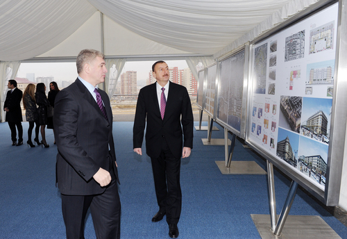 President Ilham Aliyev and his spouse break ground for Baku White City (PHOTO)