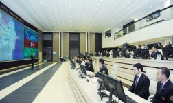 Azerbaijani President opens Intellectual Transport Management Center in Baku (PHOTO)