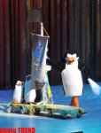 В Баку пингвины похитили Снегурочку (фотосессия) - Gallery Thumbnail