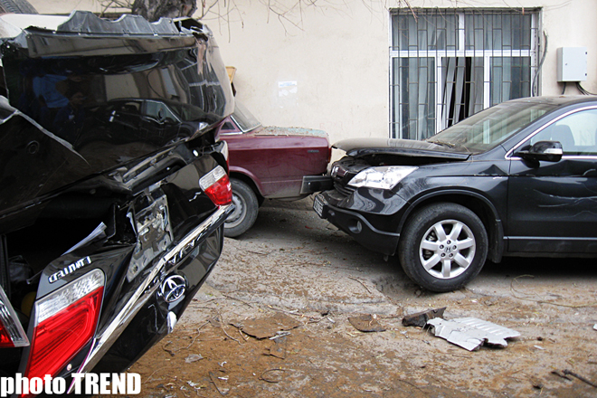 В Агджабединском районе столкнулись автомобили, есть пострадавшие
