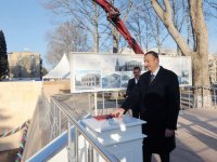 Президент Азербайджана принял участие в закладке нового здания Гянджинской филармонии (ФОТО)