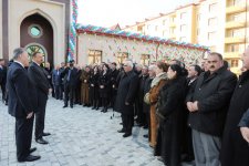 Azerbaijani President inaugurates IDP quarter in Goranboy (PHOTO)