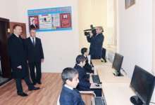 İlham Əliyev Goranboyda şahmat məktəbinin açılışında iştirak edib (FOTO)