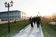 Президент Азербайджана принял участие в открытии парка имени Низами Гянджеви в Геранбое (ФОТО)